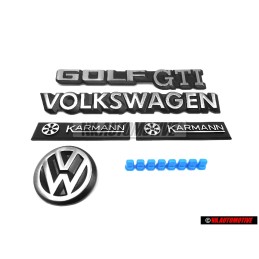 Genuine VW SET Rear Boot Badges Emblems - Golf Cabriolet MK1