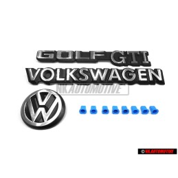 Genuine VW SET Rear Boot Badges Emblems - Golf Cabriolet MK1 Golf MK2