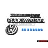 Genuine VW SET Rear Boot Badges Emblems - Golf Cabriolet MK1 Golf MK2