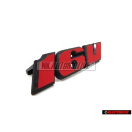 Genuine VW 16V Front Grill Badge Emblem Red - 535853679A QN5