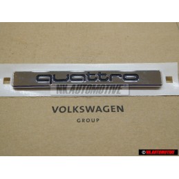 Genuine Audi QUATTRO Rear Boot Badge Emblem Chrome - 8D5853737F 2ZZ
