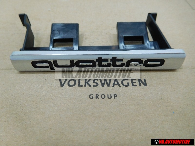 Genuine Audi QUATTRO Front Grill Badge Emblem Chrome - 8L0853736B 2ZZ