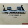 Genuine Audi QUATTRO Front Grill Badge Emblem Chrome - 8L0853736B 2ZZ