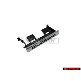 Genuine Audi QUATTRO Front Grill Badge Emblem Chrome - 8L0853736B 2ZZ