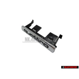 Genuine Audi QUATTRO Front Grill Badge Emblem Chrome - 8L0853736B 2ZZ
