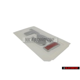 Genuine VW TSI Rear Trunk Boot Badge Emblem Chrome Red - 5K0853675M GQF