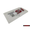 Genuine VW TSI Rear Badge Emblem Chrome Red - 5K0853675N GQF