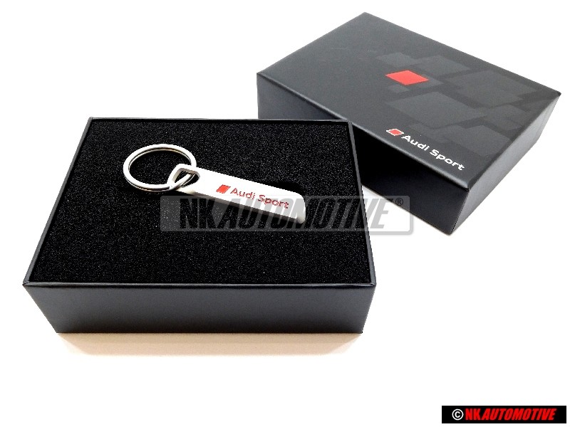 Genuine Audi Key Ring Stainless Steel Audi Sport - 3181500700