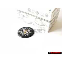 Genuine VW HANNOVER EDITION Side Badge Black Red - 255853675 AEM