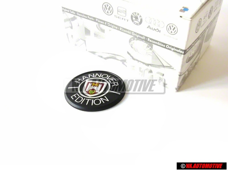 Genuine VW HANNOVER EDITION Side Badge Black Red - 255853675 AEM