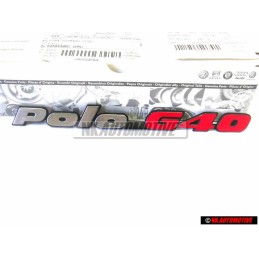 Genuine VW POLO G40 Rear Boot Badge Emblem Chrome Red - 871853687E VD9