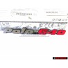 Genuine VW POLO G40 Rear Boot Badge Emblem Chrome Red - 871853687E VD9