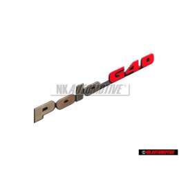 Genuine VW POLO G40 Rear Boot Badge Emblem Chrome Red - 871853687E VD9