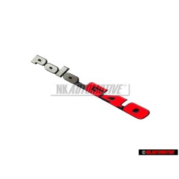 Genuine VW POLO G40 Rear Boot Badge Emblem Chrome Red - 871853687E VD9