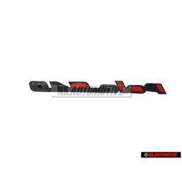Genuine VW POLO G40 Rear Boot Badge Emblem Chrome Red - 871853687E VD9