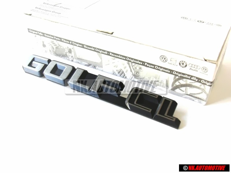 Genuine VW GOLF CL Rear Trunk Boot Badge Emblem Chrome - 191853687A GX2