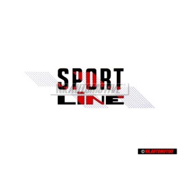 Genuine VW SPORT LINE Decal Red Vehicles Right - 155853902C BYP