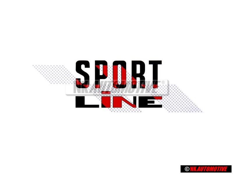 Genuine VW SPORT LINE Decal Red Vehicles Right - 155853902C BYP