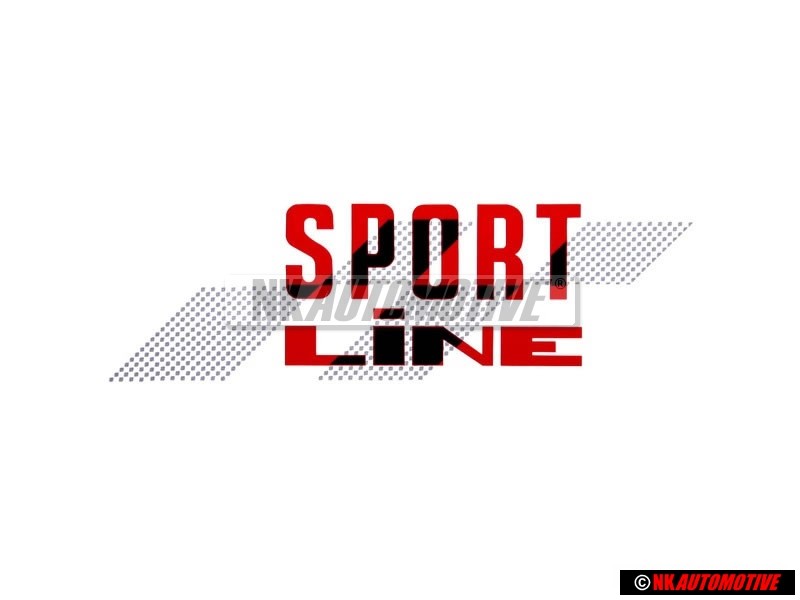 Genuine VW SPORT LINE Decal Black Vehicles Left - 155853901D BYQ