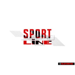 Genuine VW SPORT LINE Decal Black Vehicles Right - 155853902C BYQ