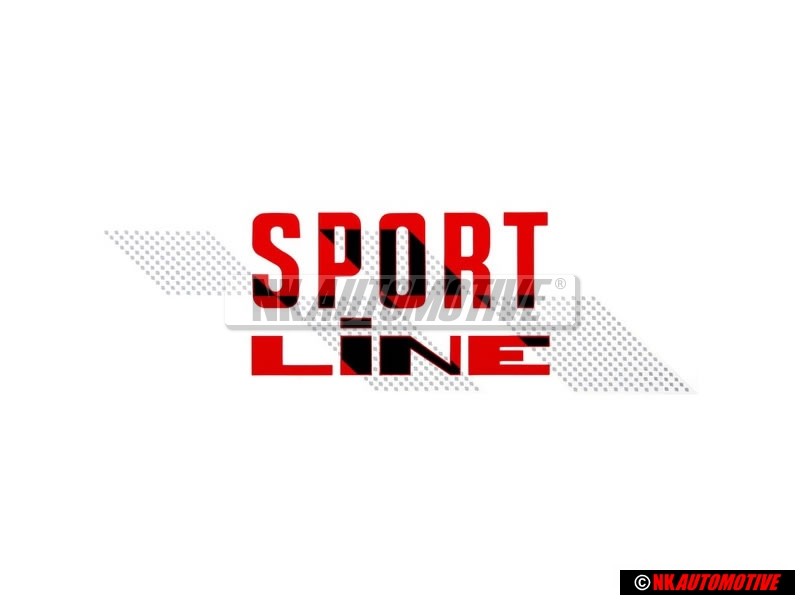 Genuine VW SPORT LINE Decal Black Vehicles Right - 155853902C BYQ