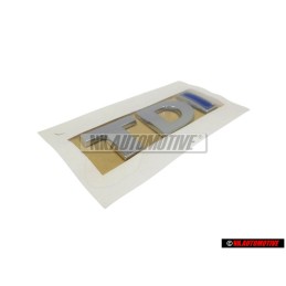 Genuine VW TDI Rear Trunk Boot Badge Emblem Chrome Blue - 5K0853675AJHCE