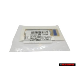 Genuine VW TDI Rear Trunk Boot Badge Emblem Chrome Blue - 5K0853675AJHCE