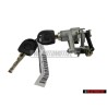 Genuine VW Lock Cylinder With Keys And Housing - 1J6827297G