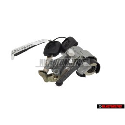 Genuine VW Lock Cylinder With Keys And Housing - 1J6827297G