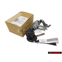 Genuine VW Lock Cylinder With Keys And Housing - 1J6827297G