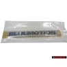Genuine VW BLUE MOTION Rear Trunk Boot Badge Emblem Chrome - 6R0853675G WWS