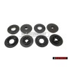 Genuine VW 1 Set Atachment Buttons For Floor Mat Black - 3C0061795 9B9