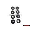 Genuine VW 1 Set Atachment Buttons For Floor Mat Black - 3C0061795 9B9
