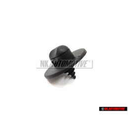 Genuine VW Knob For Floor Cover Satin Black - 3D0864851 01C