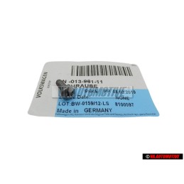 Genuine VW Oval Head Panel Screw - N 01396111