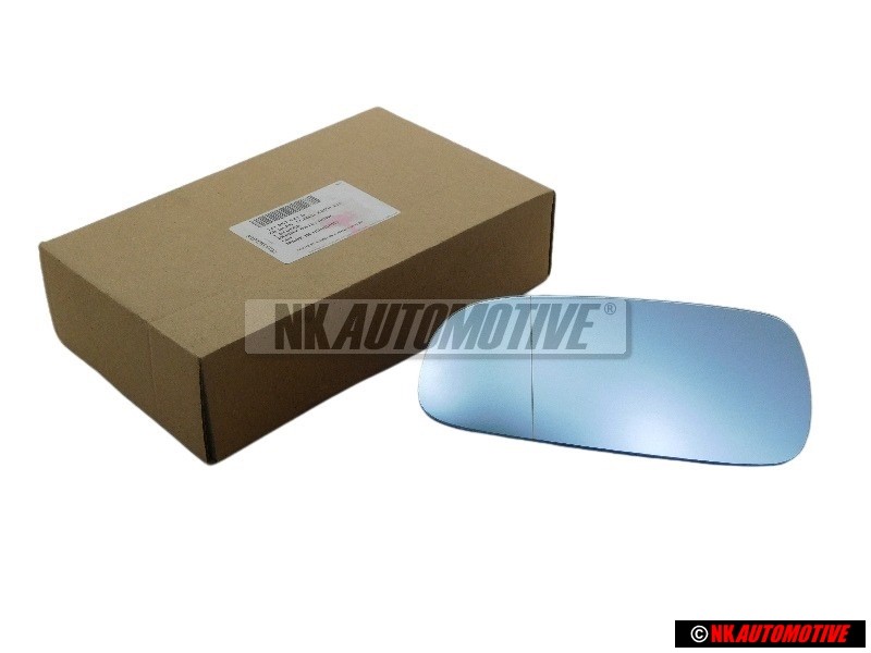 Genuine VW Mirror Glass Aspherical Wide Angle Heated With Carrier - 1J1857521G