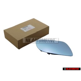Genuine VW Mirror Glass (Convex) Heated With Carrier Plate - 1J1857522P