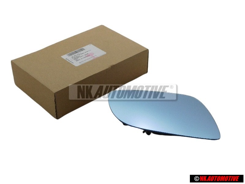 Genuine VW Mirror Glass (Convex) Heated With Carrier Plate - 1J1857522P