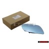 Genuine VW Mirror Glass (Convex) Heated With Carrier Plate - 1J1857522P