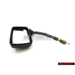 Genuine VW Exterior Mirror (Flat) Adjustable From Inside Satin Black - 171857501