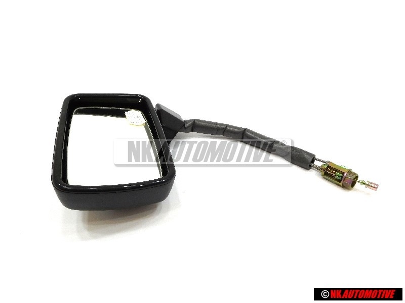 Genuine VW Exterior Mirror (Flat) Adjustable From Inside Satin Black - 171857501