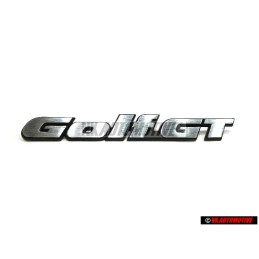 Genuine VW GOLF GT Rear Boot Badge Emblem Brushed Silver - 191853687M GX2
