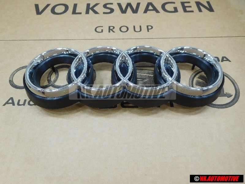Genuine Audi Rings Front Grill Badge Emblem Chrome for RS2 - 8A0853600