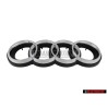 Genuine Audi Rings Front Grill Badge Emblem Chrome for RS2 - 8A0853600