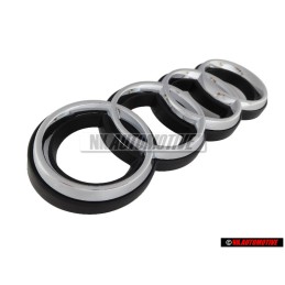 Genuine Audi Rings Front Grill Badge Emblem Chrome for RS2 - 8A0853600