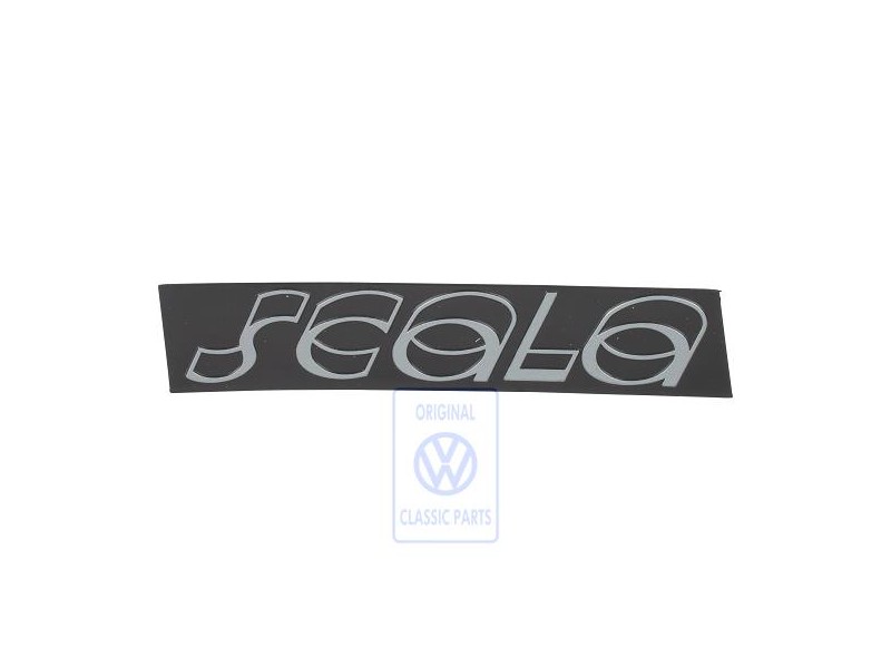 Genuine VW Inscription Satin Black/Saphire-Metallic - 533853685M PF9