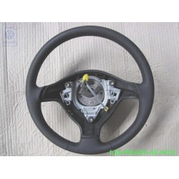 Genuine VW Sports Steering Wheelleather Black/Cosmic Green - 1J0419091AEHCD