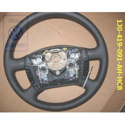 Genuine VW Multifunction Steering Wheel Black/Tropical Orange - 1J0419091AHHCB