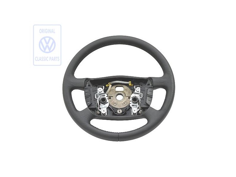 Genuine VW Multifunction Steering Wheel Black/Cosmic Green - 1J0419091AHHCD