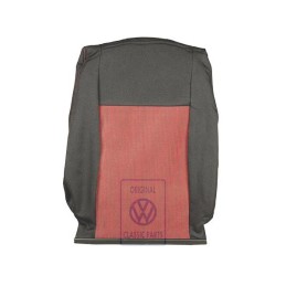 Genuine VW Backrest Cover Fabric Red/Black - 1J0881805BRLNR